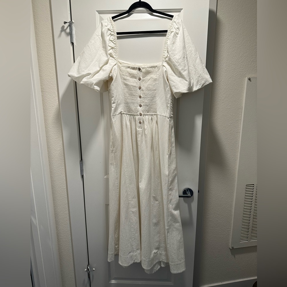 Free People Gorgeous White Maxi Dress